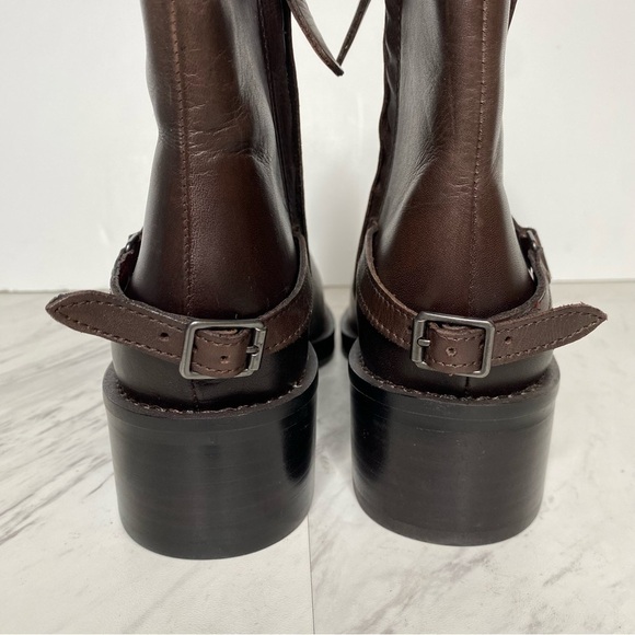 Franco Sarto Colt Brown Leather Bootie 9M - Picture 4 of 14